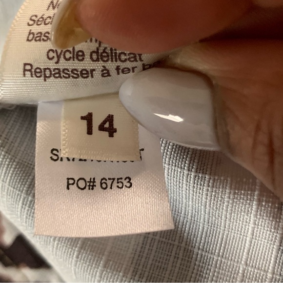 Vtg Sears Animal Print Button Up Shirt Women Size 14 Brown Belted Safari Zebra - Picture 11 of 14